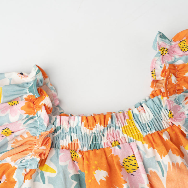 Citrus Garden Short Sleeve Dress (2250785WB)