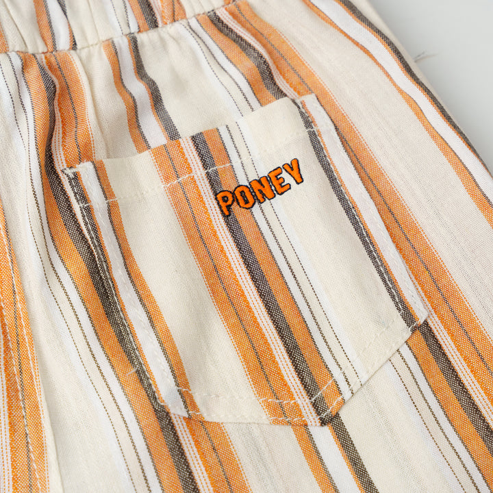 Poney Sunset Stripe Easy Short Pants