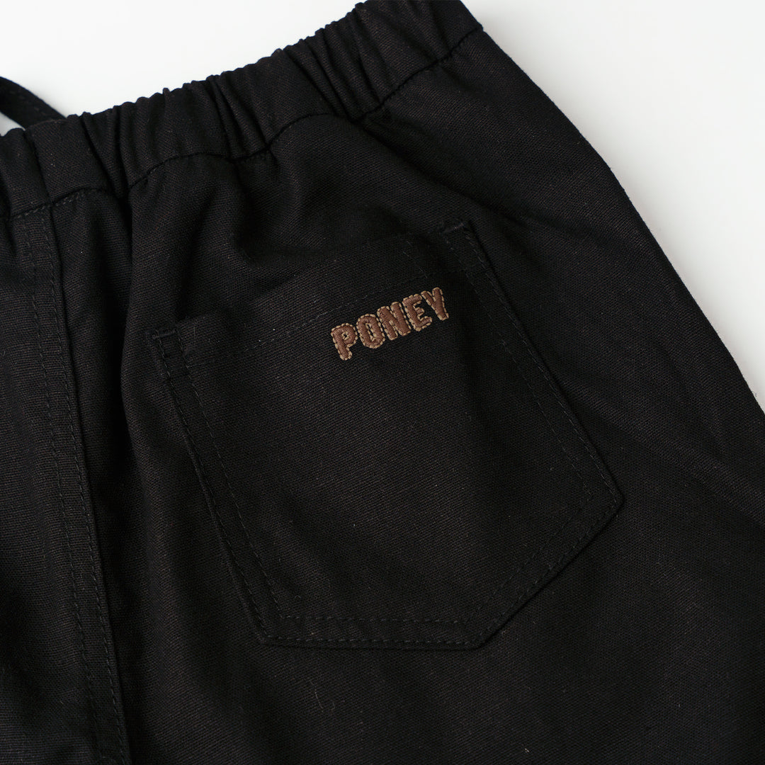 Poney Classic Black Easy Short Pants
