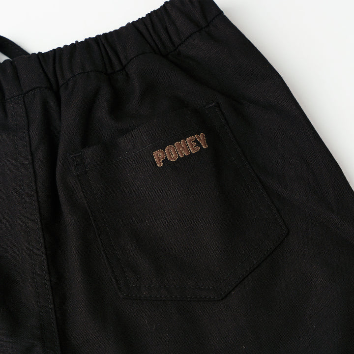 Poney Classic Black Easy Short Pants