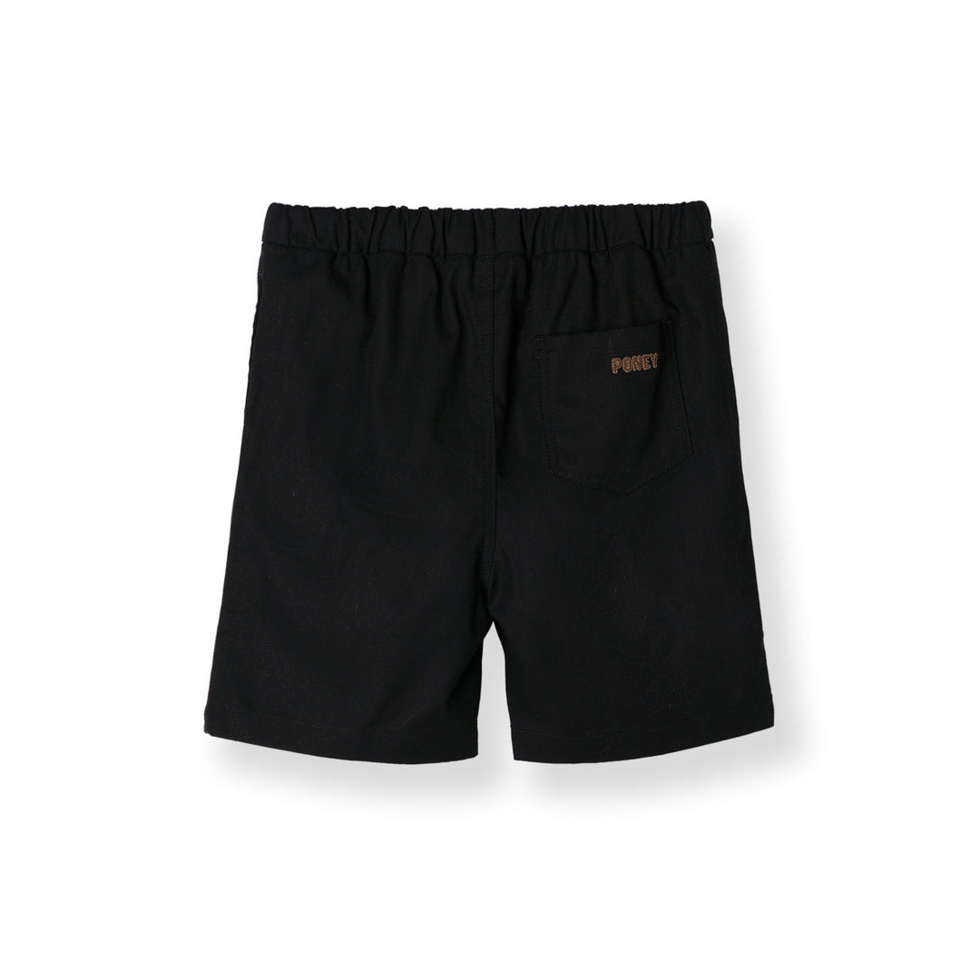 Poney Classic Black Easy Short Pants