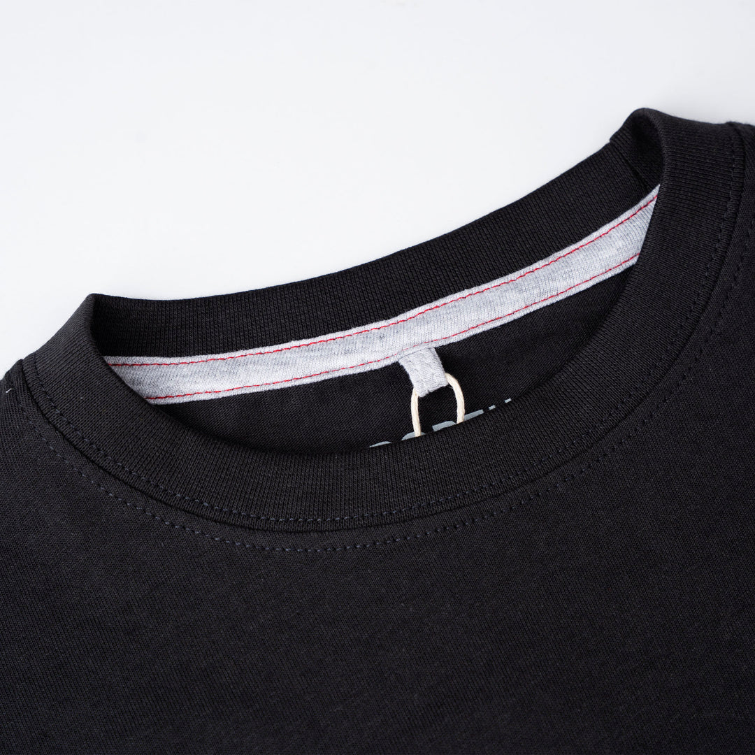 Poney Black Authentic Logo Short Sleeve Tee