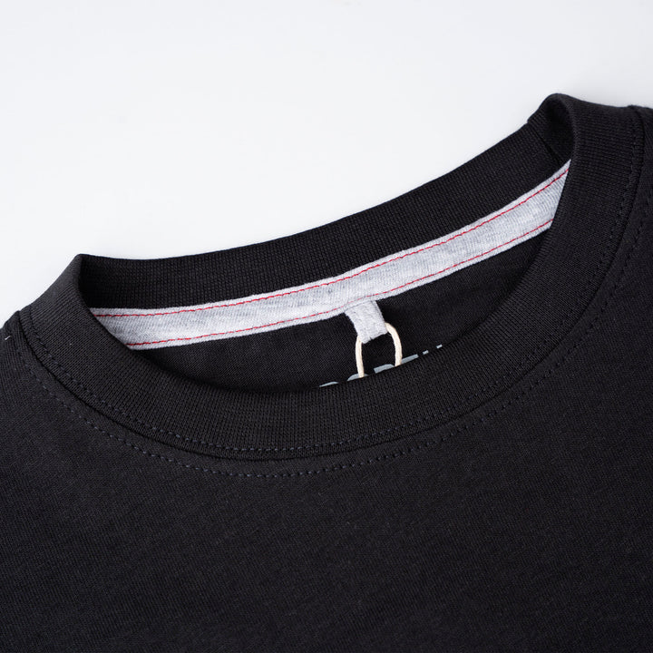 Poney Black Authentic Logo Short Sleeve Tee