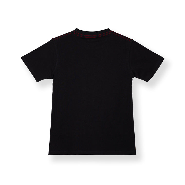 Poney Boys Black Logo Short Sleeve Tee