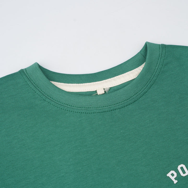 Poney Boys Emerald Green Iconic Logo Short Sleeve Tee