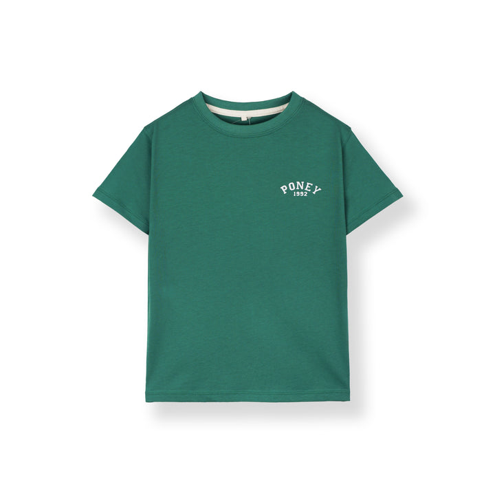 Poney Boys Emerald Green Iconic Logo Short Sleeve Tee
