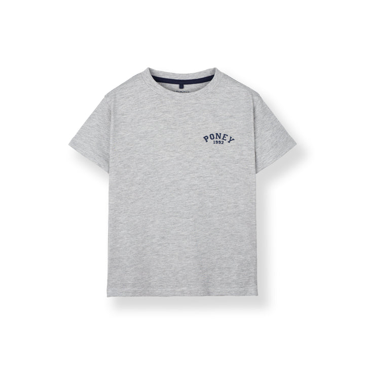 Poney Boys Melange Iconic Logo Short Sleeve Tee