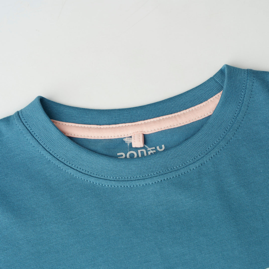 Poney Blue Iconic Logo Short Sleeve Tee