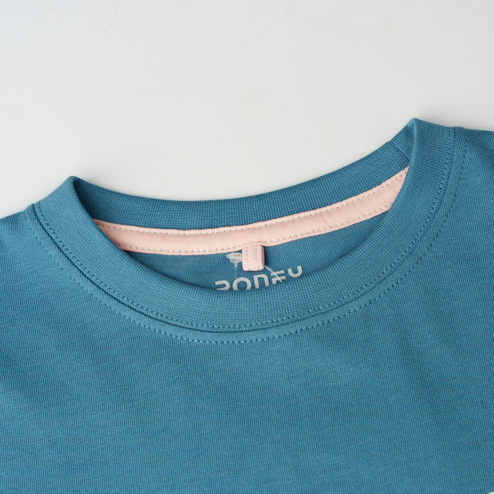 Poney Blue Iconic Logo Short Sleeve Tee