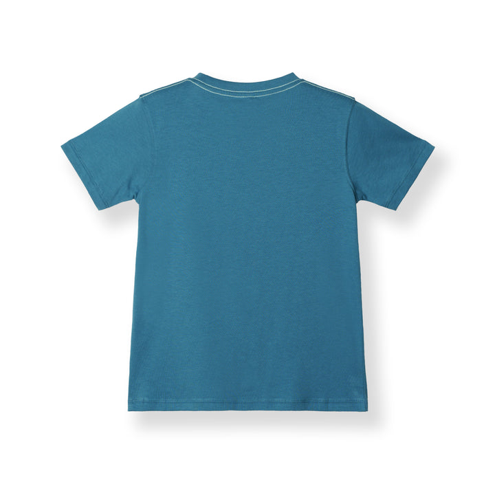 Poney Blue Iconic Logo Short Sleeve Tee