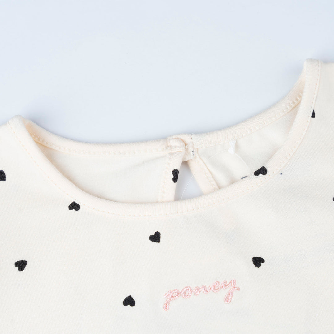 Polka Hearts Long Sleeve Tee