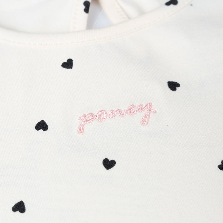 Polka Hearts Long Sleeve Tee