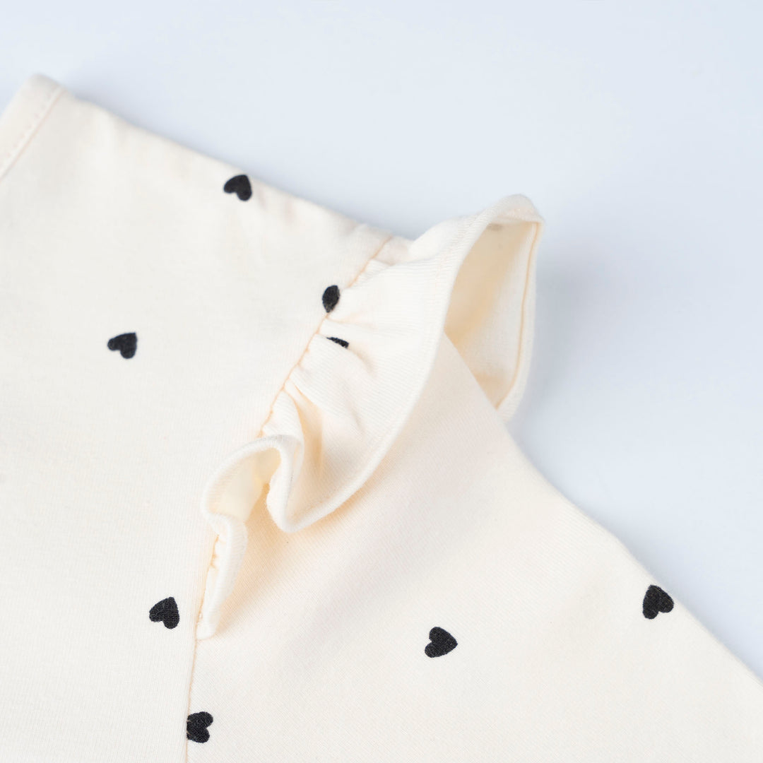 Polka Hearts Long Sleeve Tee