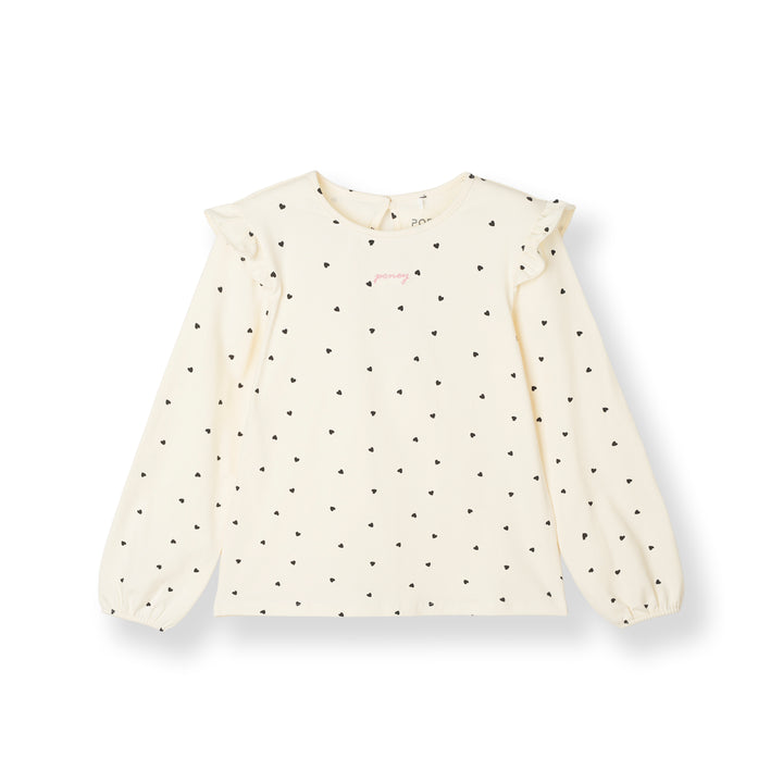 Polka Hearts Long Sleeve Tee