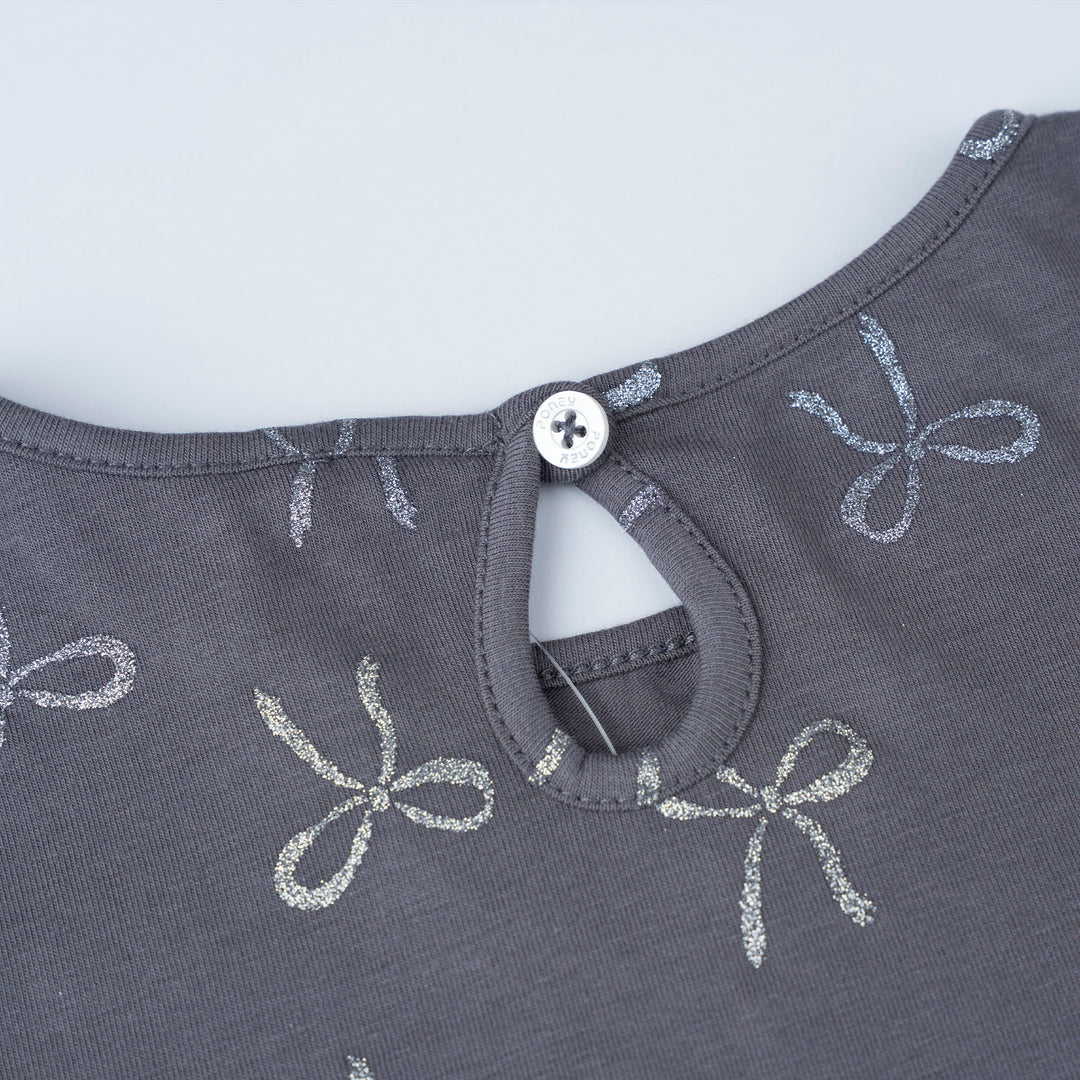 Glittery Bows Long Sleeve Tee