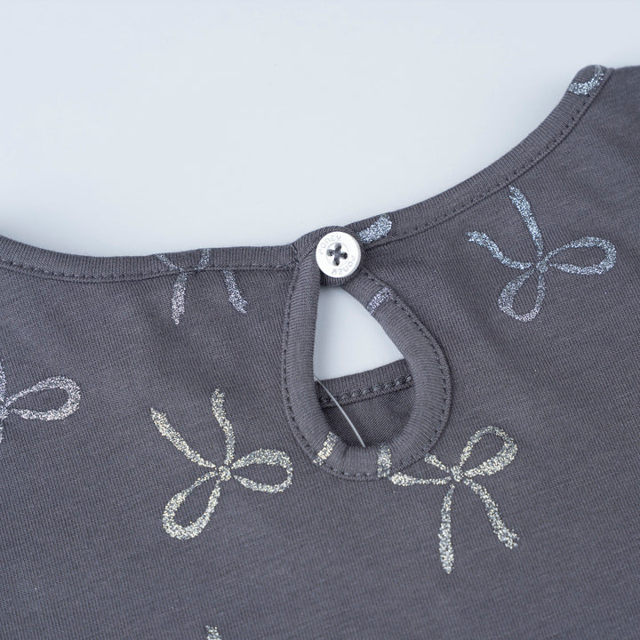 Glittery Bows Long Sleeve Tee