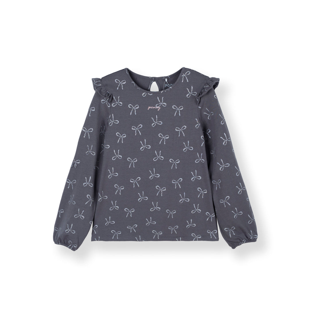 Glittery Bows Long Sleeve Tee