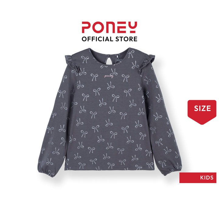 Glittery Bows Long Sleeve Tee