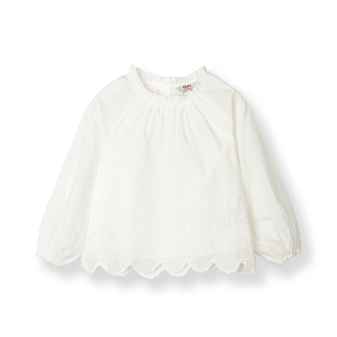 Lily Broderie Long Sleeve Blouse (2250917WD)