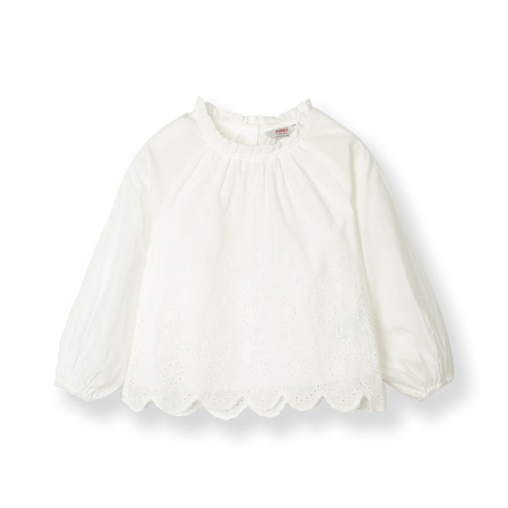 Lily Broderie Long Sleeve Blouse (2250917WD)