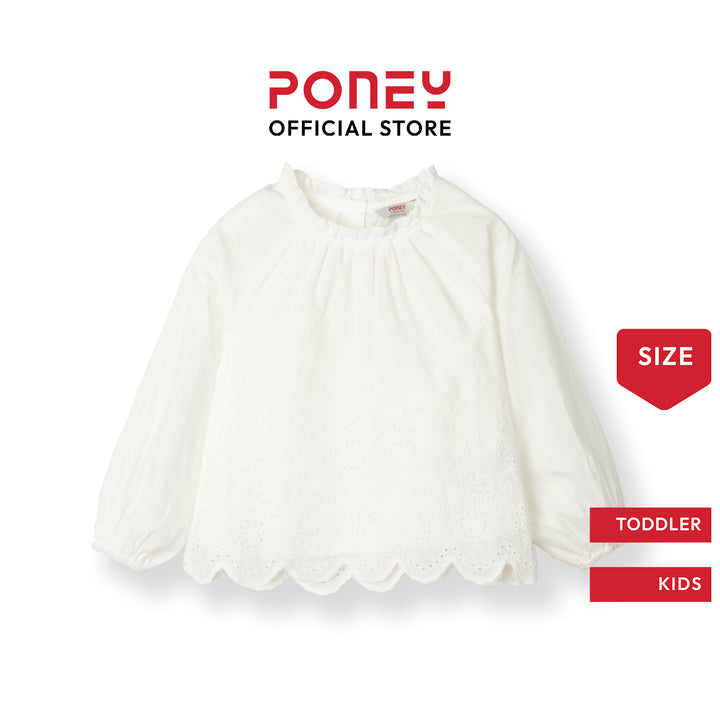 Lily Broderie Long Sleeve Blouse (2250917WD)