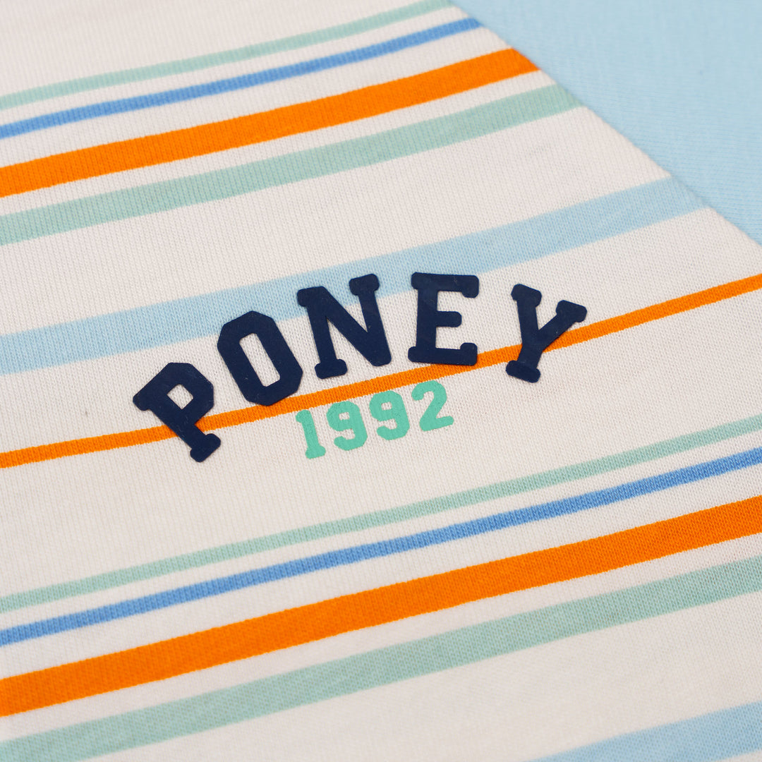 Sunset Striped Short Sleeve Tee
