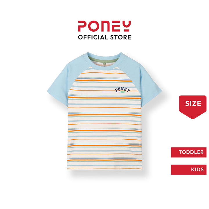 Sunset Striped Short Sleeve Tee