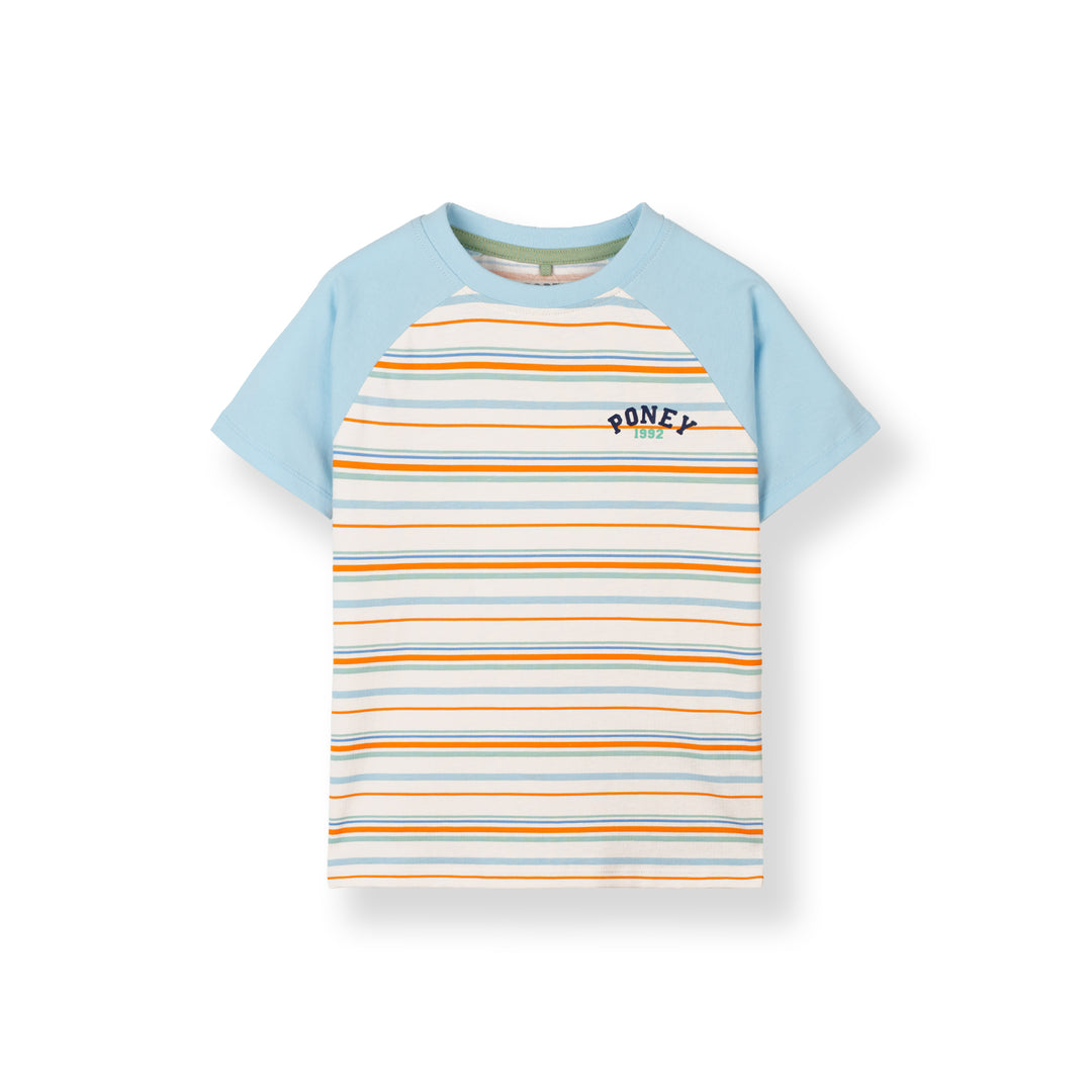 Sunset Striped Short Sleeve Tee