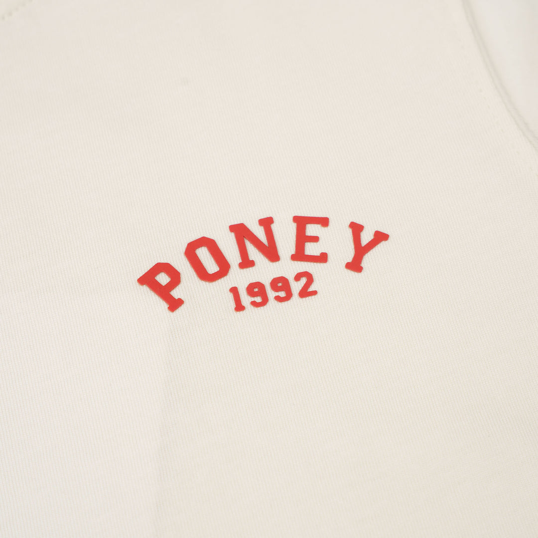 Poney Boys Cream Iconic Logo Short Sleeve Tee