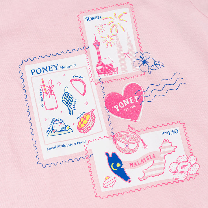 Malaysian Postcards Shirt Sleeve Tee