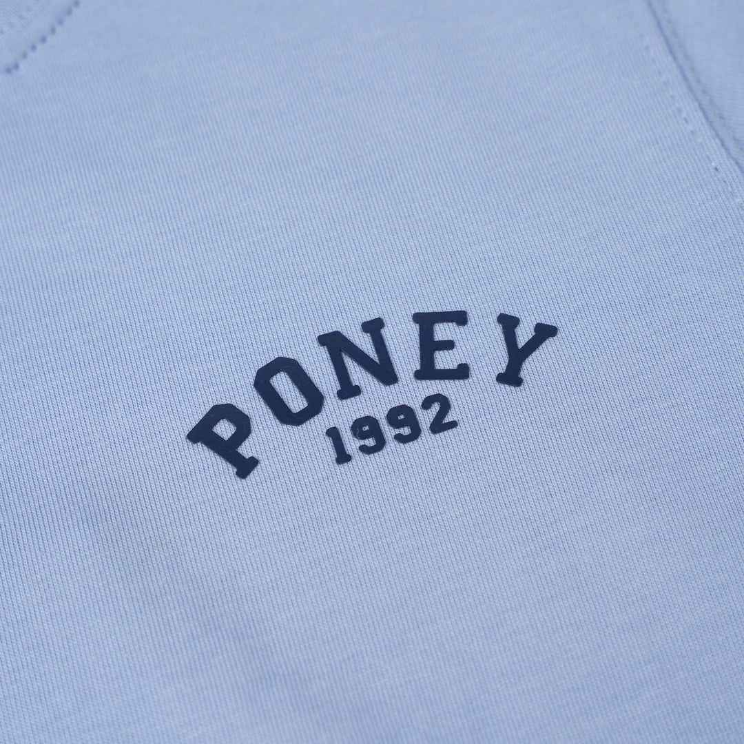 Poney Boys Light Blue Iconic Logo Short Sleeve Tee