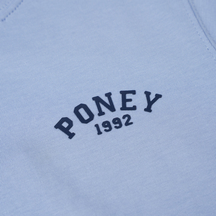 Poney Boys Light Blue Iconic Logo Short Sleeve Tee
