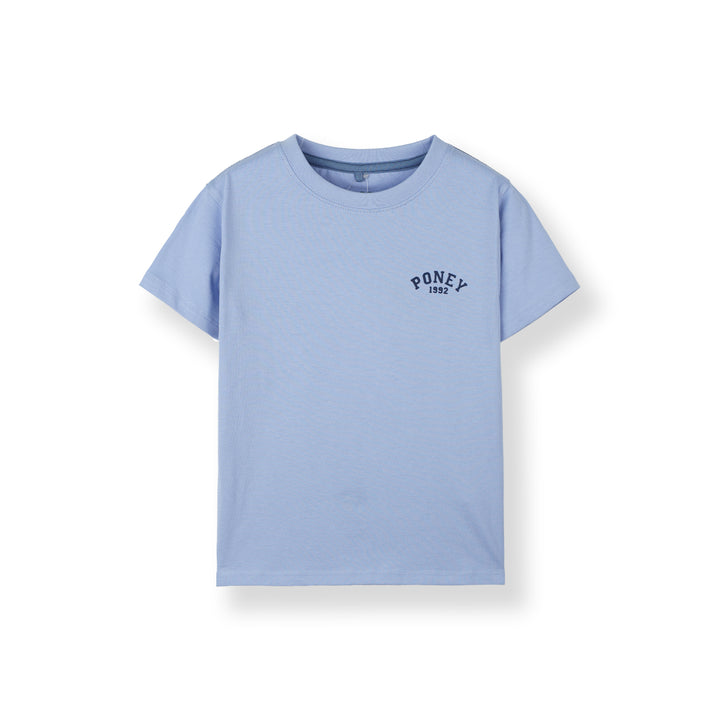 Poney Boys Light Blue Iconic Logo Short Sleeve Tee
