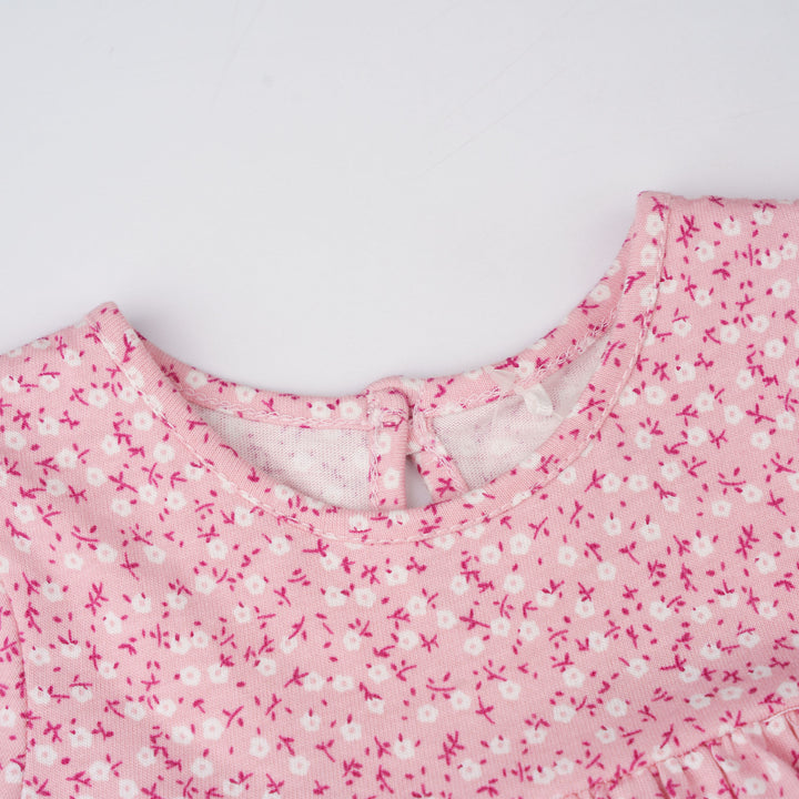 Petite Floral Charm Short Sleeve Dress