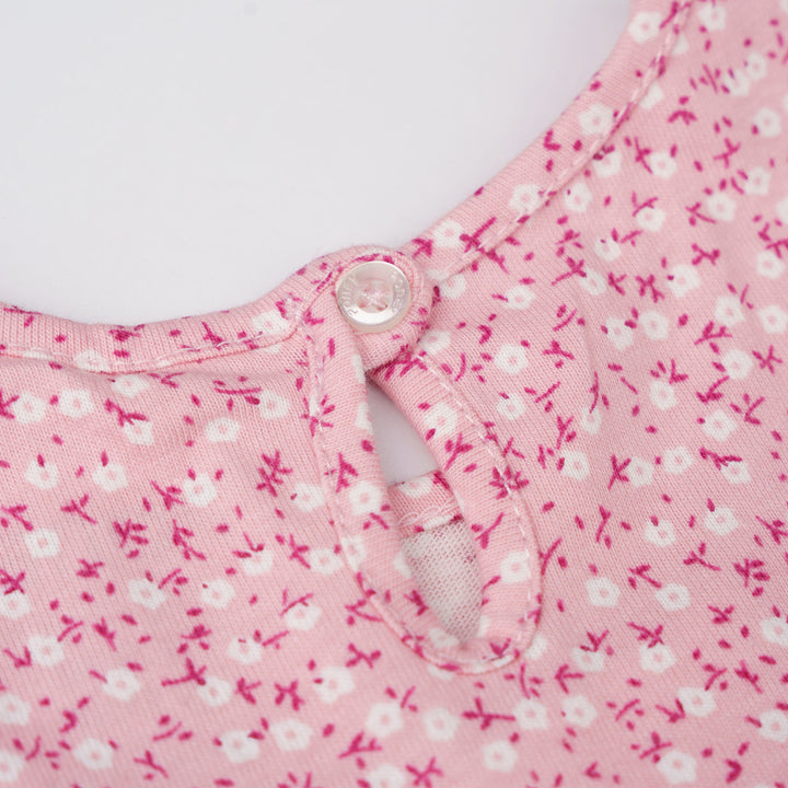Petite Floral Charm Short Sleeve Dress