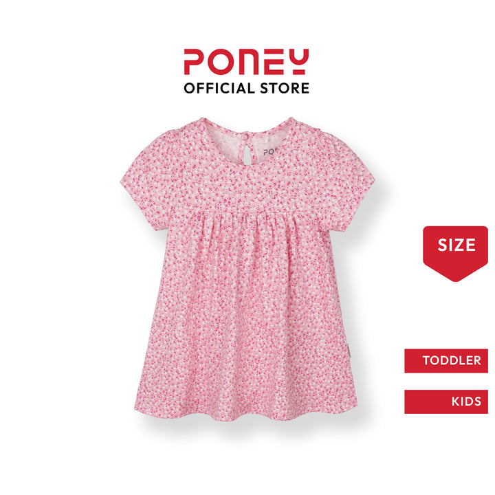 Petite Floral Charm Short Sleeve Dress