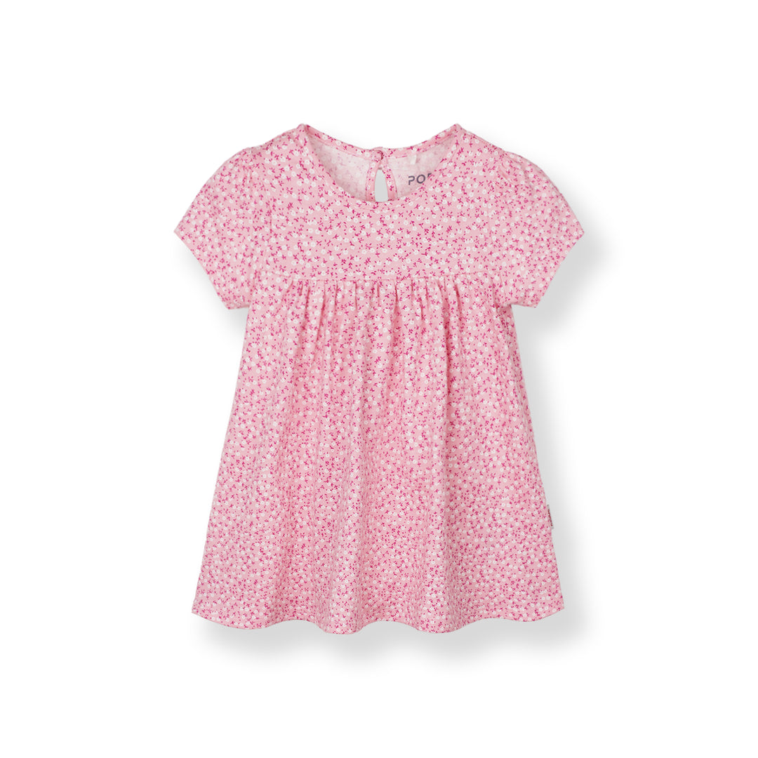 Petite Floral Charm Short Sleeve Dress
