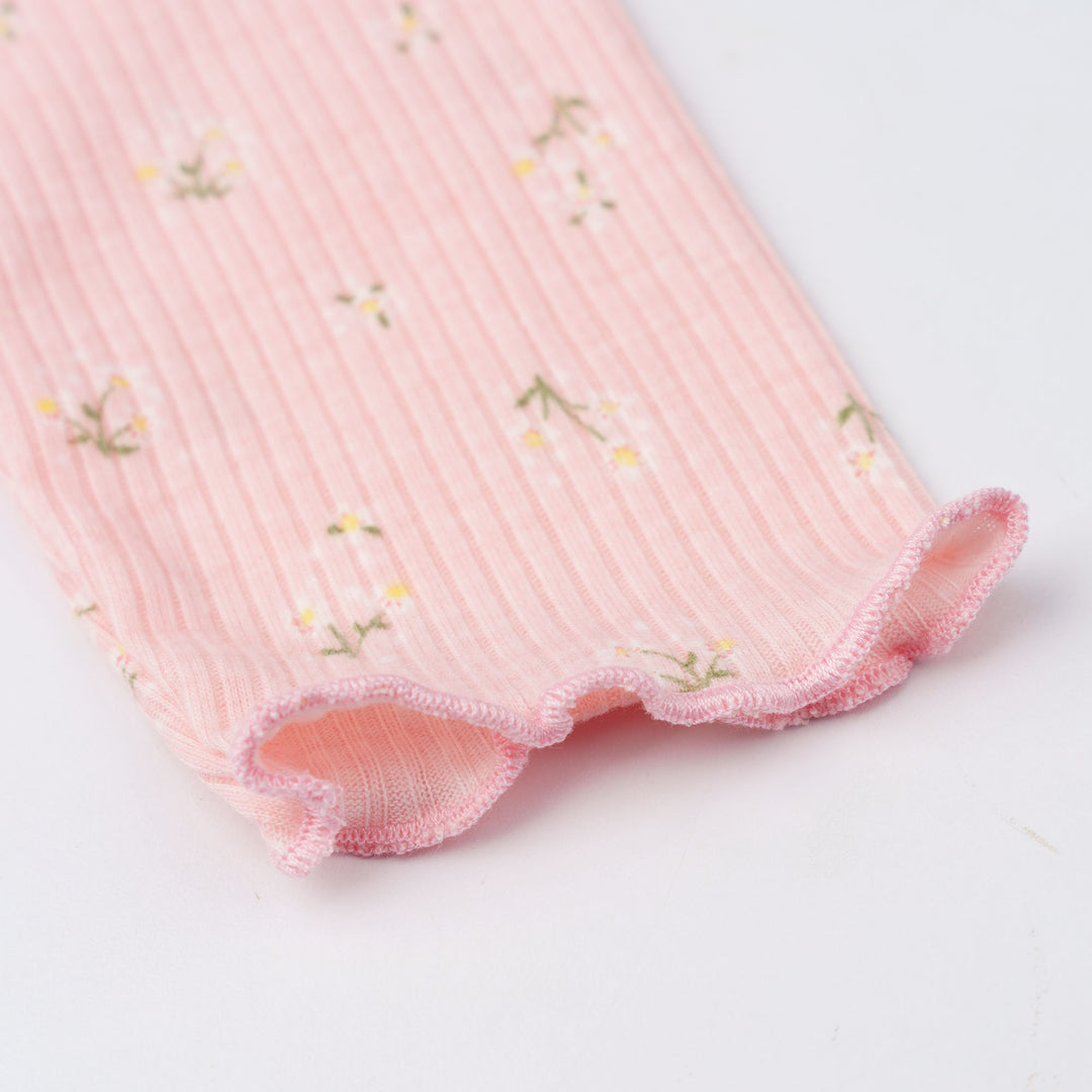 Blossom Ribbed Long Sleeve Tee
