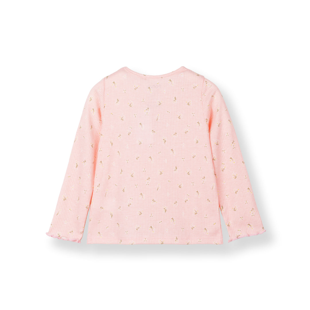 Blossom Ribbed Long Sleeve Tee