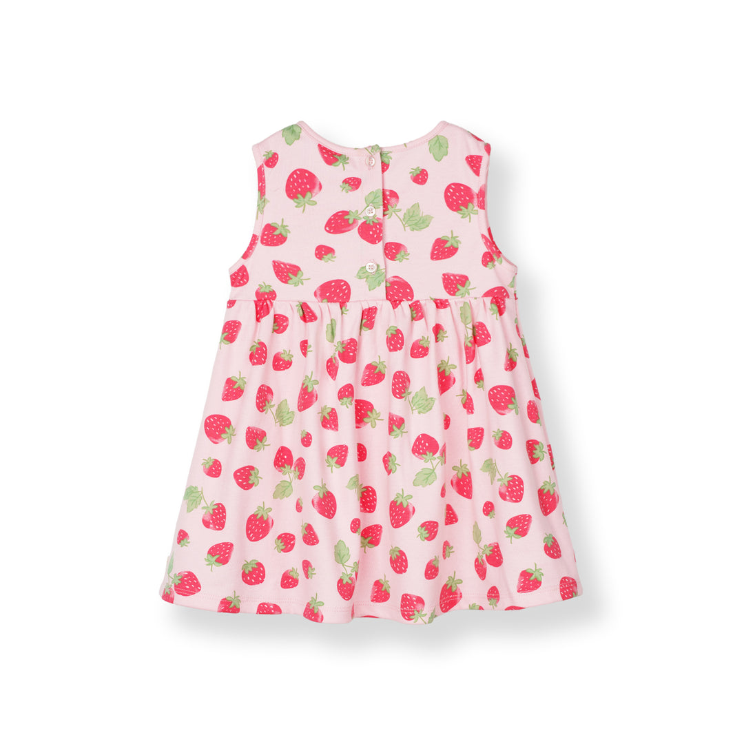 Strawberry Sunshine Sleeveless Dress