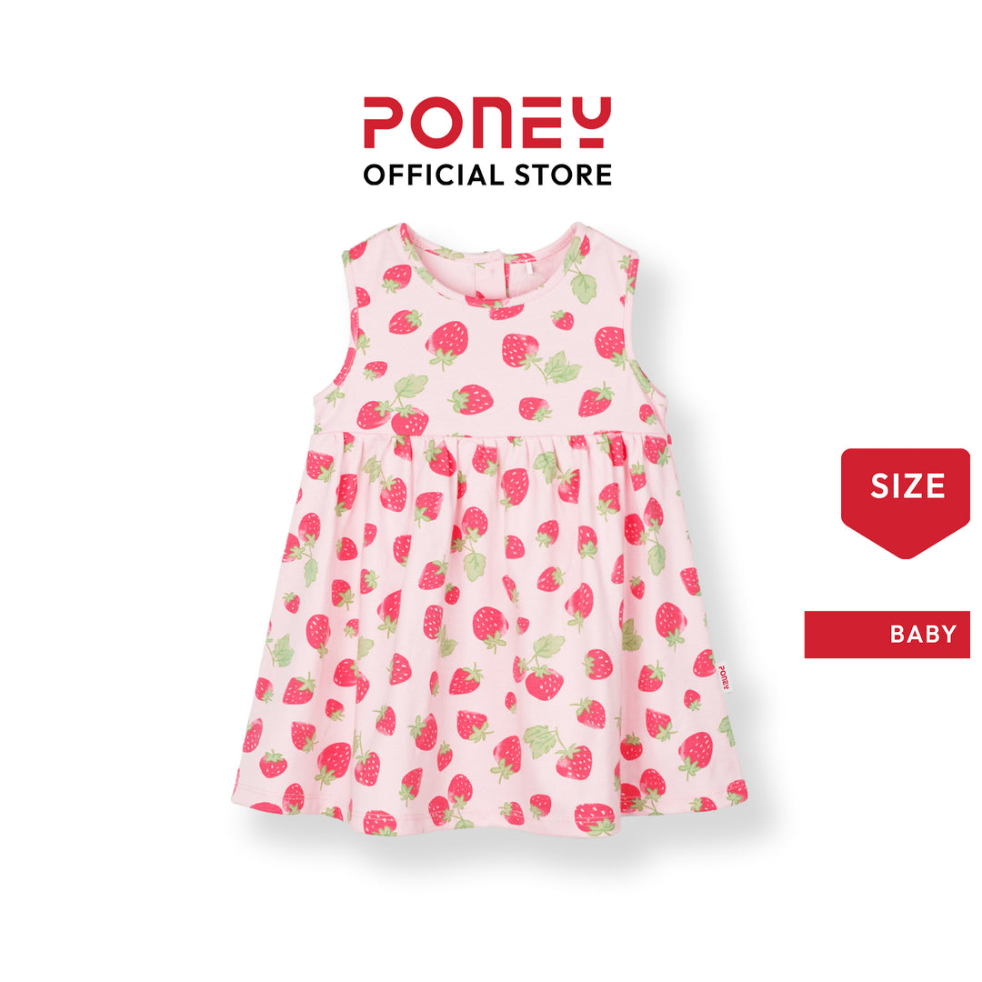 Strawberry Sunshine Sleeveless Dress