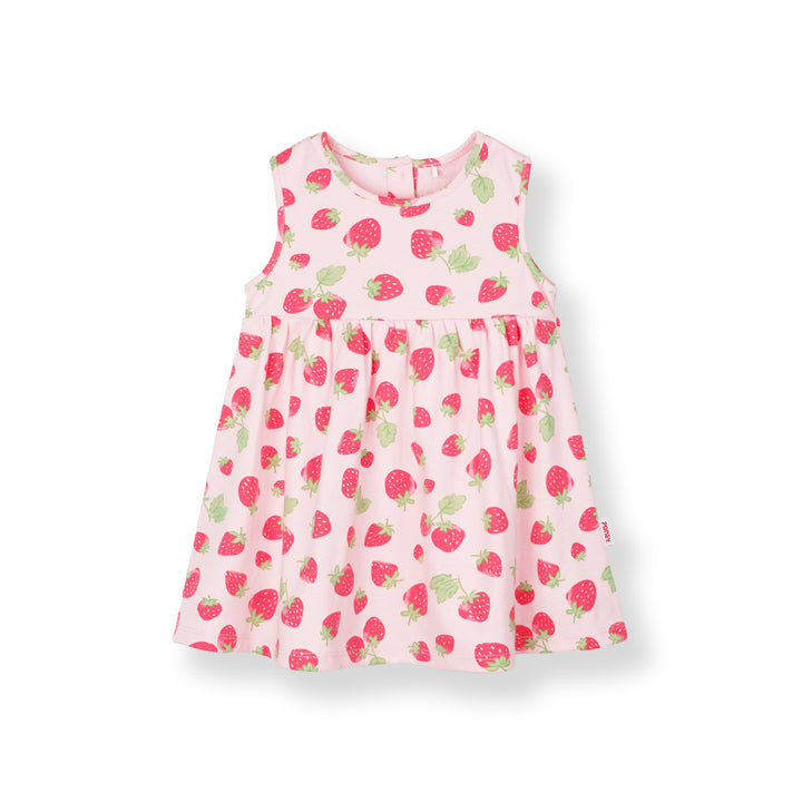 Strawberry Sunshine Sleeveless Dress