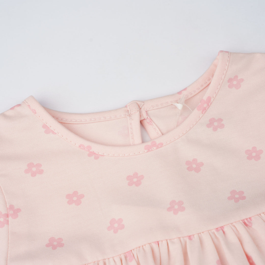 Peach Meadow Short Sleeve Dress