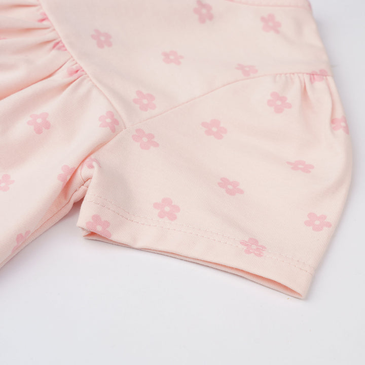 Peach Meadow Short Sleeve Dress