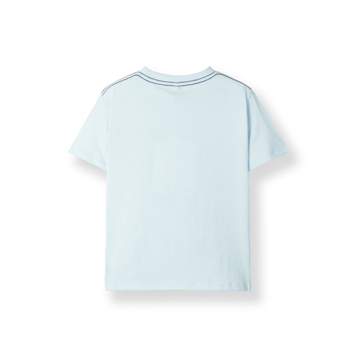 Poney Light Blue Iconic Logo Short Sleeve Tee