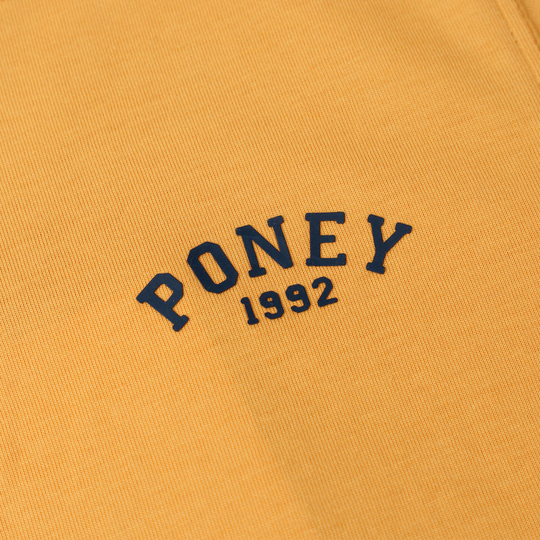 Poney Mustard Iconic Logo Short Sleeve Tee