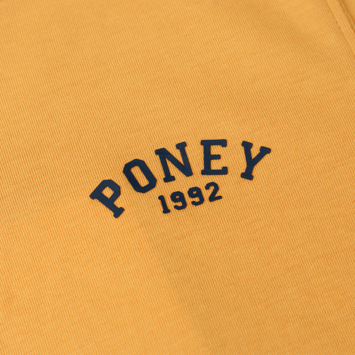 Poney Mustard Iconic Logo Short Sleeve Tee