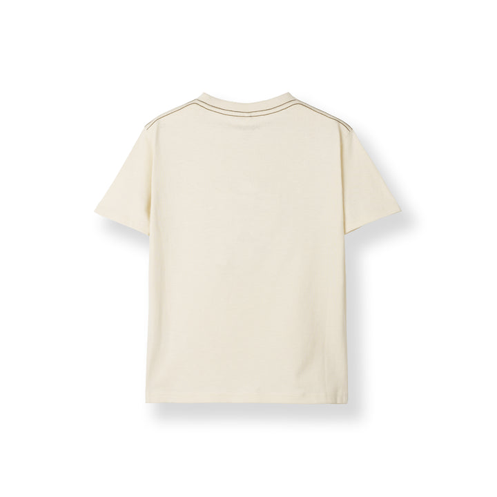 Poney Beige Iconic Logo Short Sleeve Tee