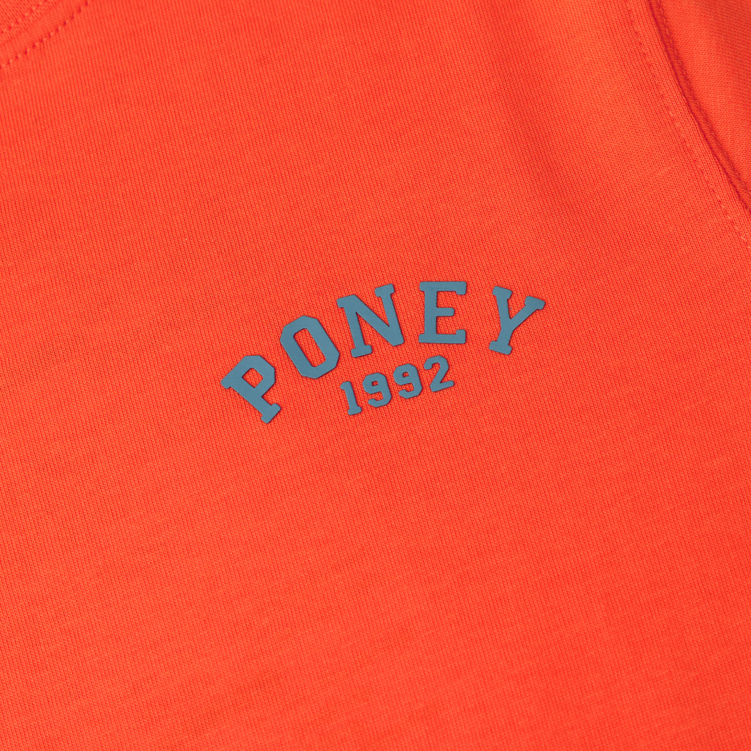 Poney Orange Iconic Logo Short Sleeve Tee