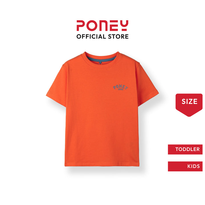 Poney Orange Iconic Logo Short Sleeve Tee